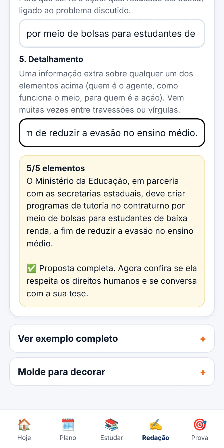 Montador de proposta de intervenção